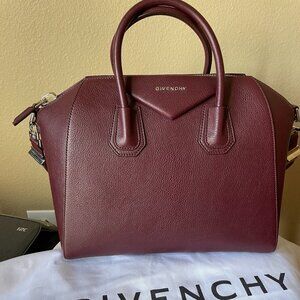 Like NEW Givenchy Sugar Goatskin Medium Antigona Oxblood--Gently worn